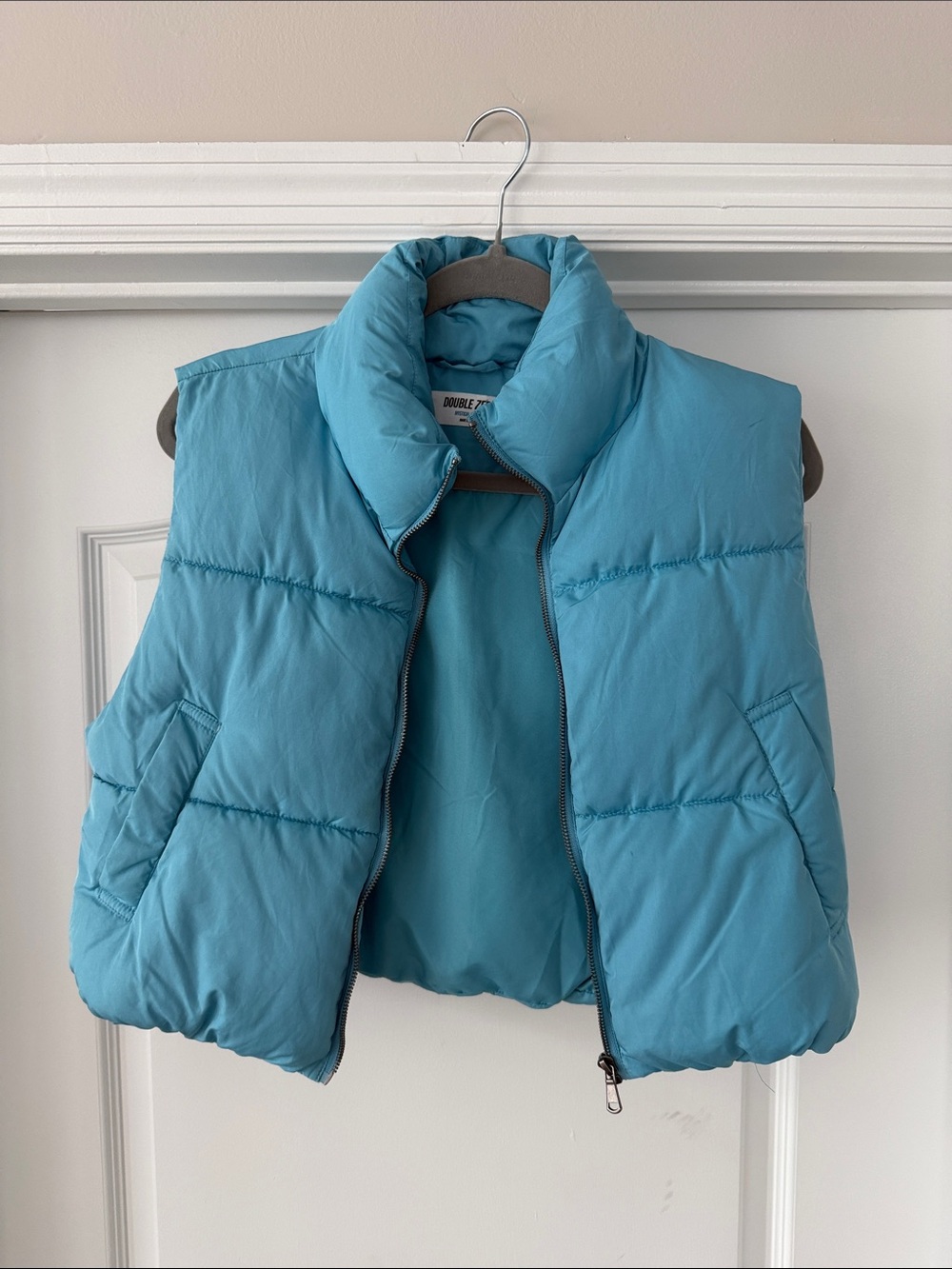 Double Zero Teal Puffer Vest